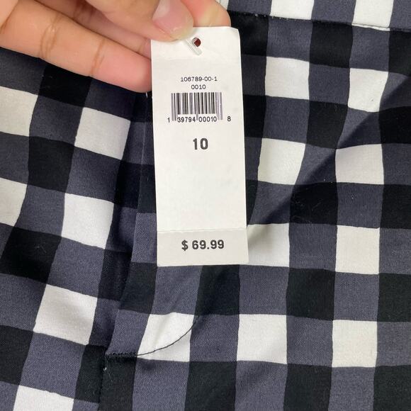 Banana Republic Avery Gingham pattern pant New - Picture 4 of 9